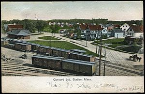 Concord Junction station postcard
