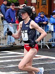 Deena Kastor at the 2007 Boston Marathon