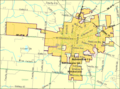 Detailed map of Bellefontaine, Ohio