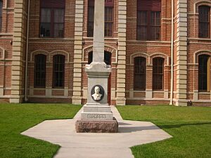 Dickson monument at Wharton County, TX, Courthouse IMG 1030