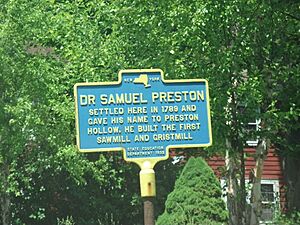 Dr Samuel Preston Historical Marker Preston Hollow NY May 11