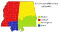 Ecclesiastical Province of Mobile map