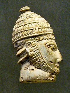 Elephant or Hippopotamus Tooth Warrior Head Wearing Boar Tusk Helmets (3404330867)