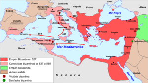 Empèri Bizantin - Rèine de Justinian