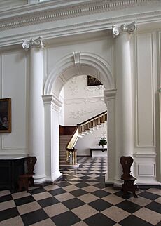Entrance hall and staircase castletown house