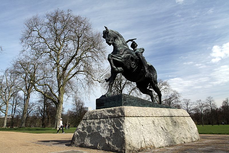 Image Equestrian statue called Physical Energy in Hyde Park in the