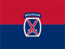 Flag of the United States Army 10th Mountain Division