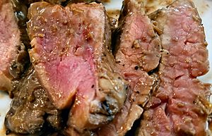 Flank steak with gravy