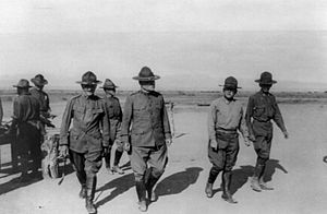 General Pershing and General Bliss inspecting the camp