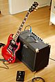 Gibson SG with amp
