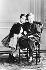 Grand Dukes Paul and Sergei during their childhood