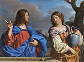 Guercino Christ et la samaritaine