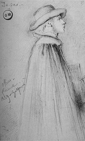 Gustave Moreau - Portrait de Degas 1