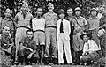 Ho Chi Minh (third from left standing) and the OSS in 1945