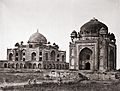 Humayun's Tomb, with the Barber's Tomb in the foreground, Delhi, 1858 photograph
