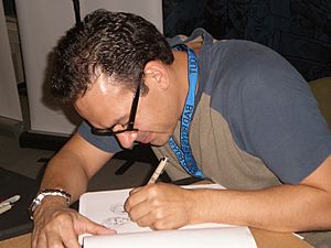 Humberto Ramos at Super-Con 2009 1