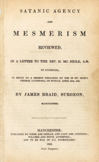James Braid — Satanic Agency and Mesmerism Reviewed (1842) — Title Page