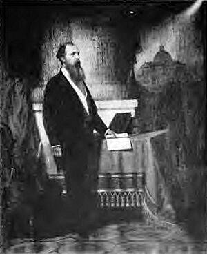James S. Rollins standing