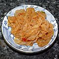 Jellyfish sesame oil and chili sauce