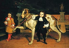 Kessel el Mozo Dwarfs with a dog
