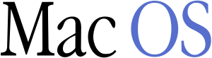 Mac OS wordmark logo