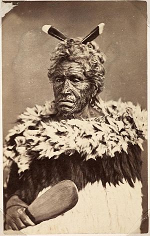 Maori man wearing kahu kuri, c. 1860–1880 (1)