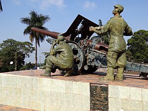 Military Monument in Park - Dedicated by President Museveni's Wife - Entebbe - Uganda