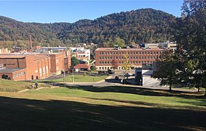 Morehead State parking lot view