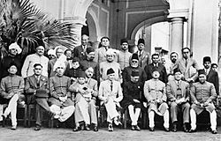Muslim League leaders after a dinner party, 1940 (Photo 429-6)