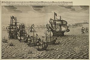 Naval engagement at Havana and Bahía de Matanzas, 1628 RCIN 722036.a