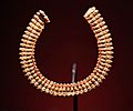 Necklace made of 54 composite human head and ram’s head gold pendants with a small carnelian bead between each. Meroitic Period