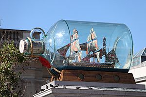 Nelson's Ship in a Bottle by Yinka Shonibare