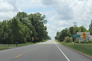 Neshkoro Wisconsin sign looking south on WIS73