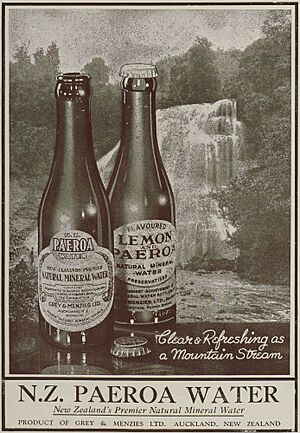 Paeroa water advertisement 1937