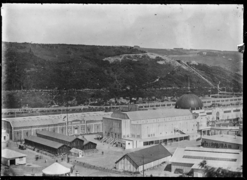 Part 1 of a 2-part panorama at the opening of the Dunedin Exhibition, 17 November 1925. ATLIB 292063