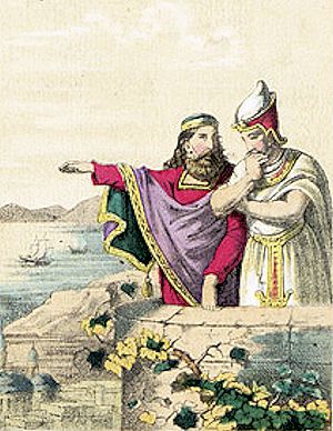 Polykrates with Pharao Amasis II