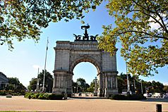 The Soldiers' and Sailors' Arch in Grand Army Plaza