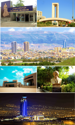 Sulaymaniyah city montage
