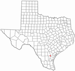 Location of Pernitas Point, Texas