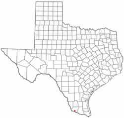 Location of Rio Grande City in the U.S. state of Texas
