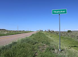 Entering Thatcher from the northeast