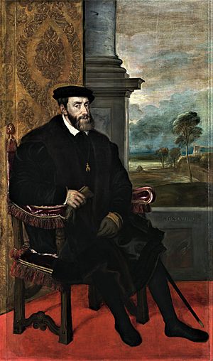Titian - Portrait of Charles V Seated - WGA22964