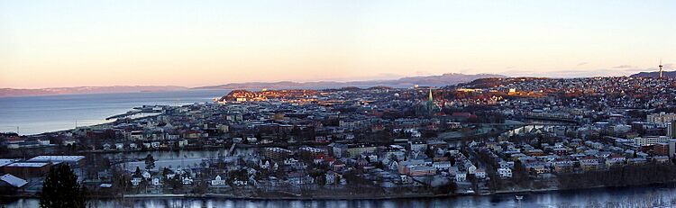 Trondheim, panorama fra Byåsen