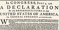 The Declaration of Independence as printed on July 4, 1776.