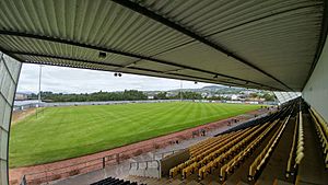 View from the Stand at the Dumbarton Football Stadium