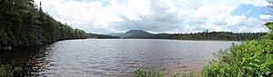 View of South Lake from the Northville-Placid Trail, 7 July 2015