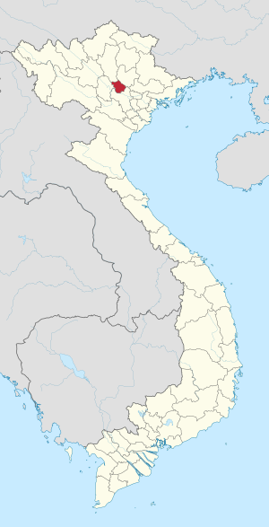 Location of Vĩnh Phúc within Vietnam