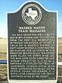 Warren Wagon Train Massacre Texas Historical Marker