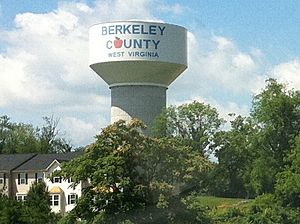Water tower in Berkeley County WV