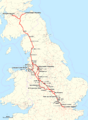 West Coast Main Line Map